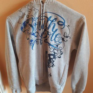 South Pole White and Blue Hoodie Men's Medium